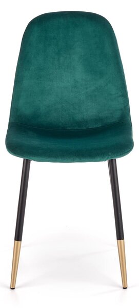 Scaun tapitat K379, verde, 45x48x88 cm