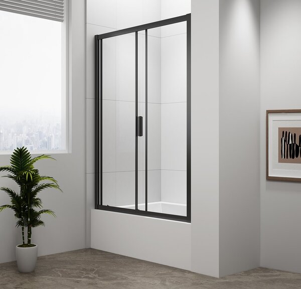 Polysan Polysan, usa de dus DEEP BLACK 1100x1650mm, sticla transparenta, MD1116B