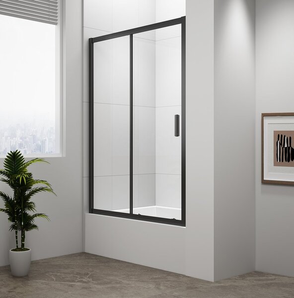 Polysan Polysan, usa de dus DEEP BLACK 1100x1650mm, sticla transparenta, MD1116B