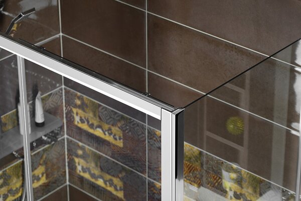 Polysan Polysan, perete lateral de duș DEEP 900 x 1500 mm, sticlă transparentă, MD3315