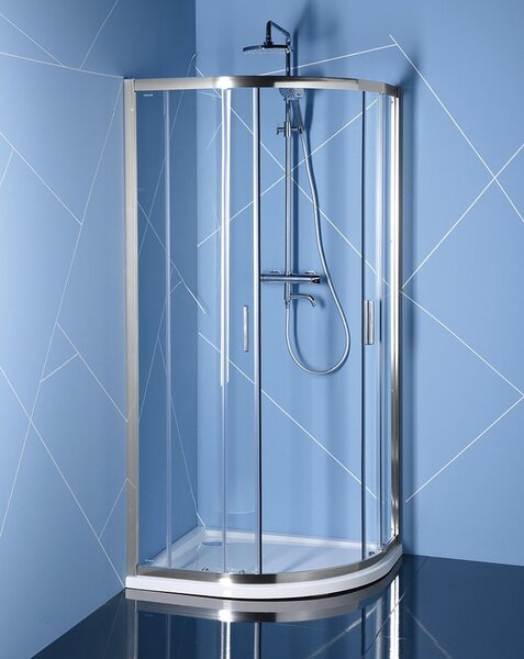 Polysan Polysan, paravan de duș pătrat EASY LINE 900x800mm, L/R, sticlă transparentă, EL2815