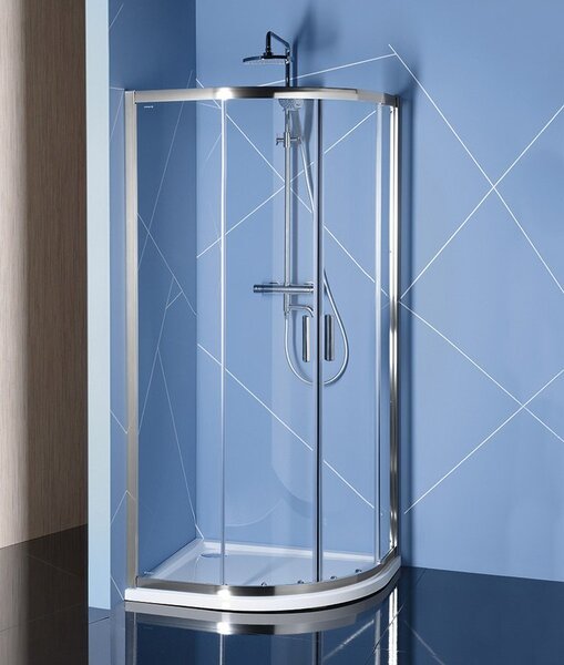 Polysan Polysan, paravan de duș pătrat EASY LINE 900x800mm, L/R, sticlă transparentă, EL2815