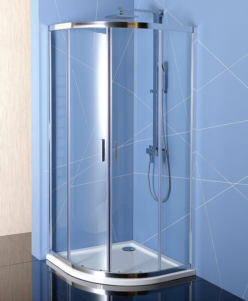 Polysan Polysan, paravan de duș pătrat EASY LINE 800x800mm, L/R, sticlă transparentă, EL2515