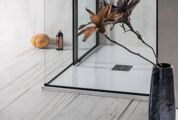 Polysan Polysan, cadita de dus FLEXIA din marmura turnata cu posibilitate de reglare a dimensiunii 120x80x3cm, 77922