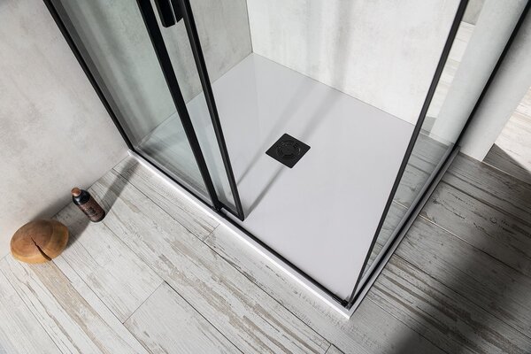 Polysan Polysan, cadita de dus FLEXIA din marmura turnata cu posibilitate de reglare a dimensiunii 90x90x3cm, 71546