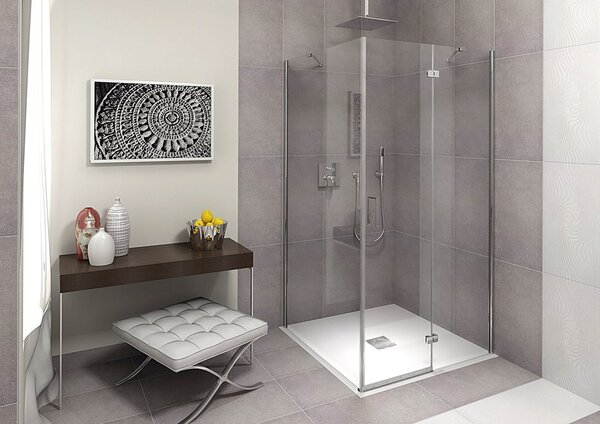 Polysan Polysan, cadita de dus FLEXIA din marmura turnata cu posibilitate de reglare a dimensiunii 110x90cm, 72923