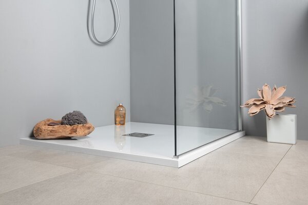 Polysan Polysan, cadita de dus FLEXIA din marmura turnata cu posibilitate de reglare a dimensiunii 90x90x3cm, 71546