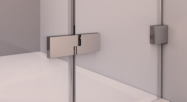 Polysan Polysan, usa de dus FORTIS EDGE fara profil 1000mm, sticla transparenta, stanga, FL1210L