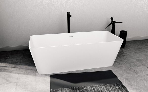 Polysan Polysan, cadă de sine stătătoare LEYLA 170x78cm, rockstone, alb mat, 92530
