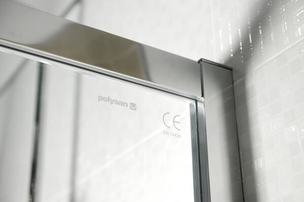 Polysan Polysan, Lucis Line paravan de duș dreptunghiular 1000x800mm varianta L/P, DL1015DL3315
