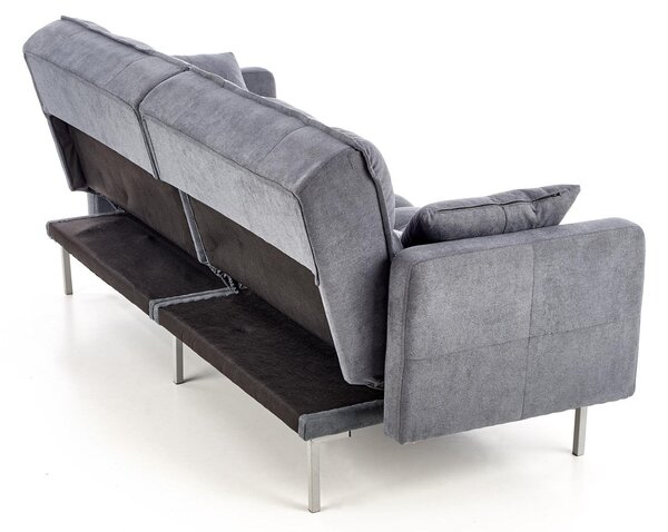 Canapea extensibila ROBERTO, gri albastru, 193x85/108x86/58 cm