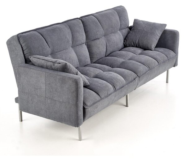 Canapea extensibila ROBERTO, gri albastru, 193x85/108x86/58 cm