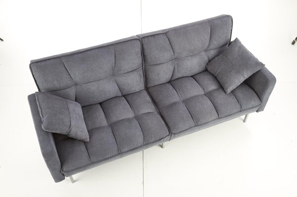 Canapea extensibila ROBERTO, gri albastru, 193x85/108x86/58 cm