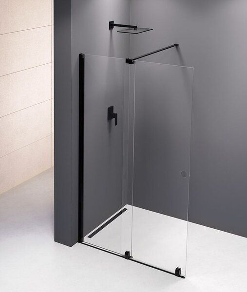 Polysan Polysan, paravan de duș MODULAR cu glisiere 1000 mm, negru, MS5-100B