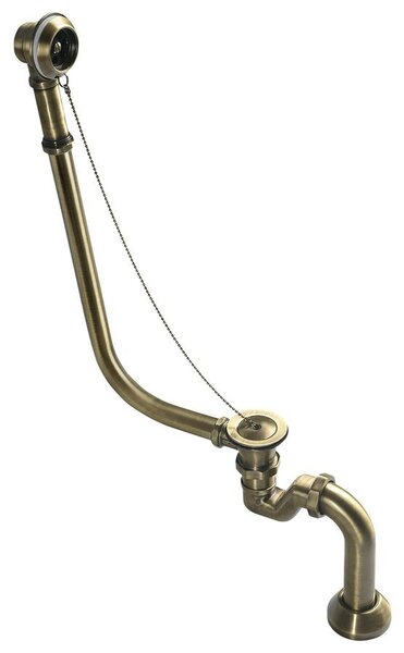 Polysan Polysan, set de cadă RETRO pentru instalare în exterior, lanț, incl. sifon, bronz, 71690