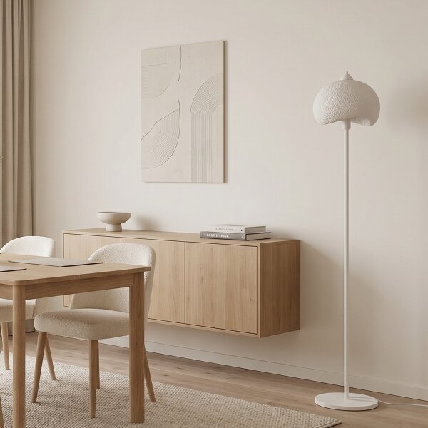 Brilagi - Lampadar WABI SABI 1xE27/40W/230V, alb