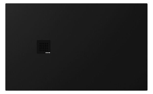 Polysan Polysan, cadita de dus TRENECA din marmura turnata cu posibilitate de reglare a dimensiunii 130x80cm, negru mat, 84303.21