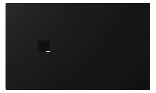 Polysan Polysan, cadă de duș TRENECA din marmură turnată cu posibilitate de reglare a dimensiunii 150x90cm, negru mat, 84310.21