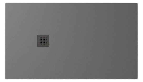 Polysan Polysan, cadă de duș TRENECA din marmură turnată cu posibilitate de reglare a dimensiunii 140x80cm, gri mat, 84304.31