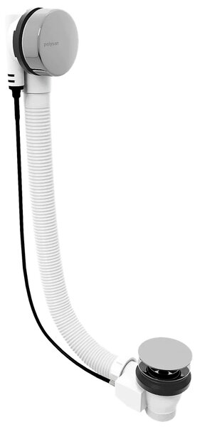 Polysan Polysan, Set de baie cu bowden, lungime 600 mm, dop 72 mm, crom, 71850