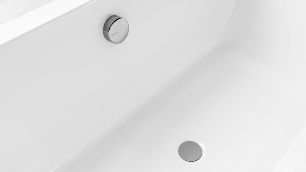 Polysan Polysan, Set de baie cu bowden, lungime 600 mm, dop 72 mm, crom, 71850