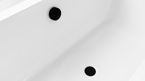 Polysan Polysan, Set de baie cu bowden, lungime 600 mm, dop 72 mm, mat negru, 71850.21