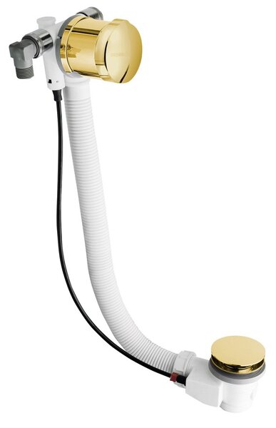 Polysan Polysan, Set de baie cu umplutură, bowden, lungime 575 mm, dop 72 mm, auriu, 71684G
