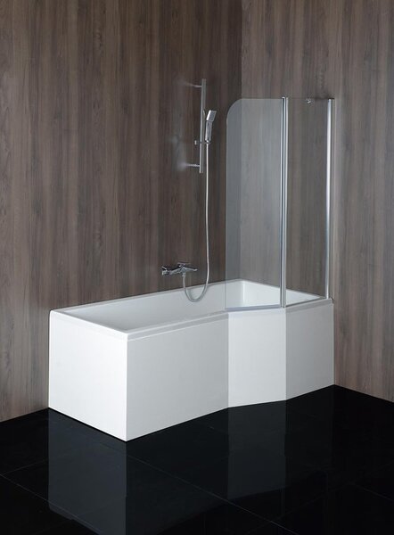 Polysan Polysan, cada asimetrică VERSYS R 170x84x70x47cm, alb, 70611