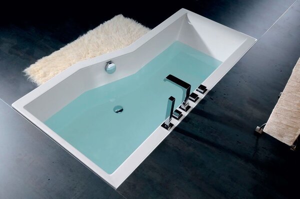 Polysan Polysan, cada asimetrică VERSYS R 170x84x70x47cm, alb, 70611
