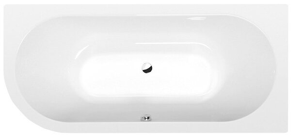 Polysan Polysan, cada asimetrică VIVA R 175x80x47cm, alb, 78119