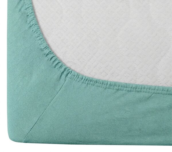 Cearsaf jersey 90 x 200 cm mentol