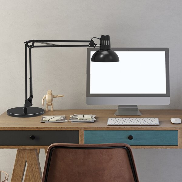 Maul Lampă de birou MAULstudy, negru, 49 cm, suport, Negru, Studiu / Birou, Metal