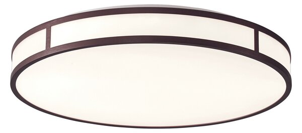Viokef Plafonieră Piedro LED, 3.000 K, Ø 40 cm, Maro / Rugină, Camera de zi / sufragerie, Plastic