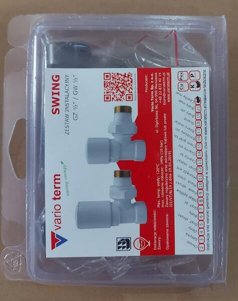 Regnis Regnis-VarioTerm Swing, Set de control pentru un radiator de încălzire centrală în sistem cu două conducte, negru mat, SWING-70