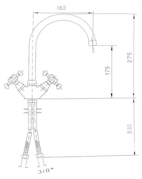 Reitano Rubinetteria Reitano Rubinetteria, baterie pentru chiuvetă în picioare ANTEA, înălțime 275 mm, bronz, 3096
