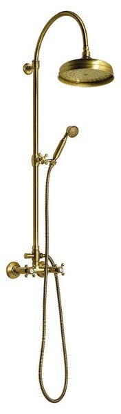 Reitano Rubinetteria Reitano Rubinetteria, coloana de dus ANTEA de conectat la robinet, cap si dus de mana, bronz, SET036