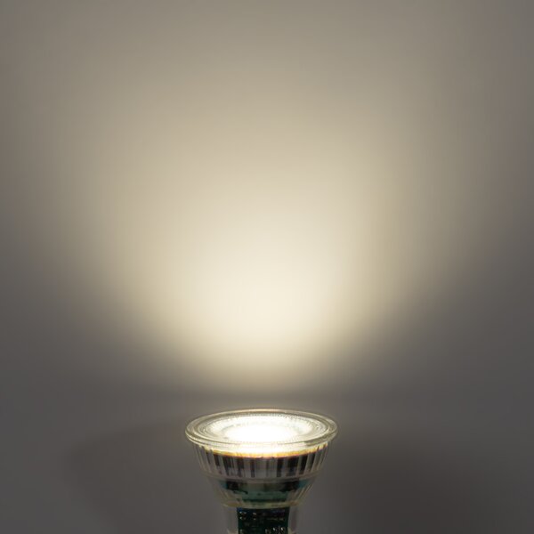 Set de 5 becuri LED GU10 50mm reglabile, clare, 2,5W, 450 lm, 4000K