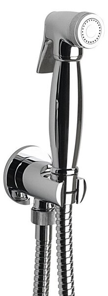 Reitano Rubinetteria Reitano Rubinetteria, Bideu dus retro cu furtun si suport de dus cu evacuare, crom, 9101