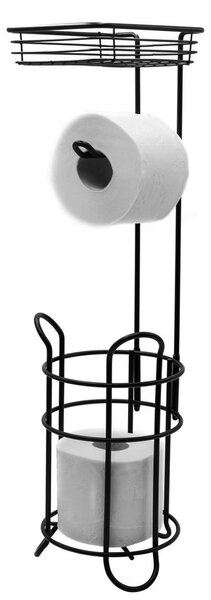 Ridder Ridder, suport MILA cu suport hartie igienica, negru/ceramic, 2163910