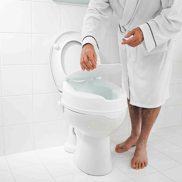 Ridder Rider, scaun WC ridicat 10 cm, alb, A0071001