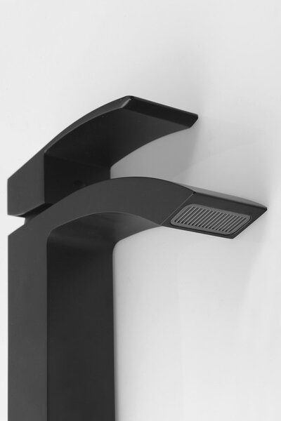 Sapho GINKO 35, baterie de lavoar de sine stătătoare fără priză, cartuş de amestec ECO, negru mat, 1101-02B-01