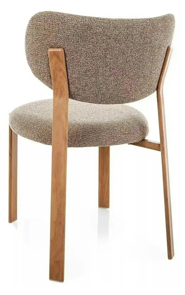 Scaun RIN D, cappuccino/stejar, stofă/metal, 51x50x79 cm