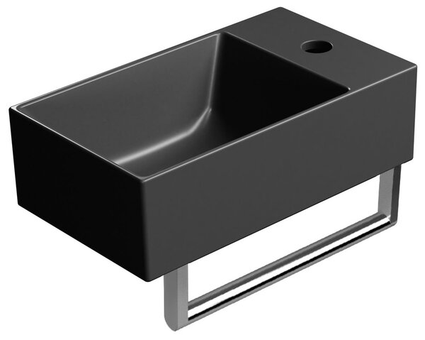 GSI Sapho, chiuveta ceramica KUBE X 40x23 cm, negru mat, 9484126