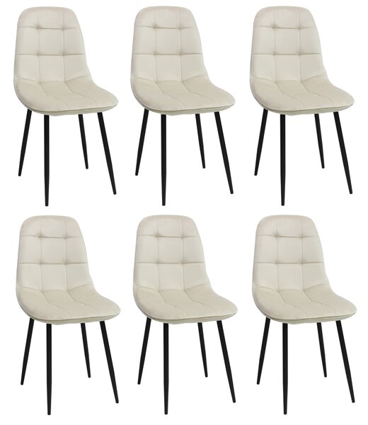Set 6 Scaune Gya Crem