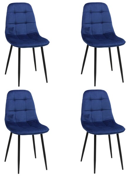 Set 4 Scaune Gya Albastru