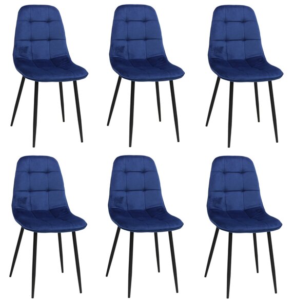Set 6 Scaune Gya Albastru