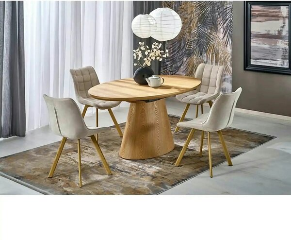 Masa extensibila CALYPSO, stejar natural, 160/200x100x77 cm