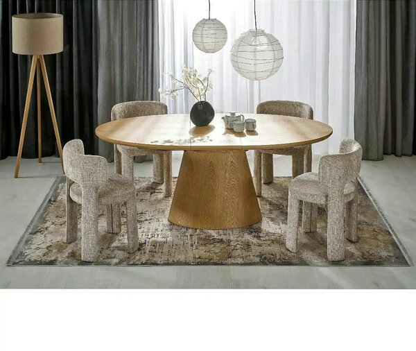 Masa extensibila CALYPSO, stejar natural, 160/200x100x77 cm