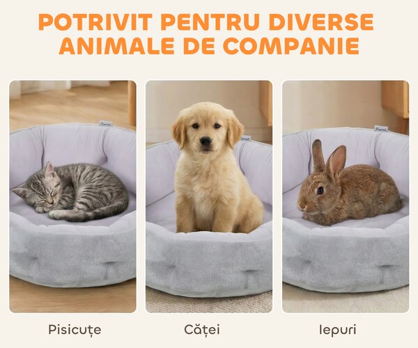 PawHut exterior pat cuib rotund confortabil | Aosom Romania
