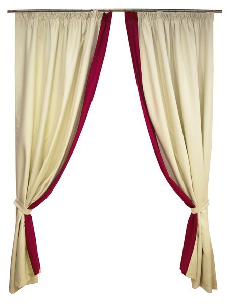 Set draperii blackout bej 2x165x260 cm